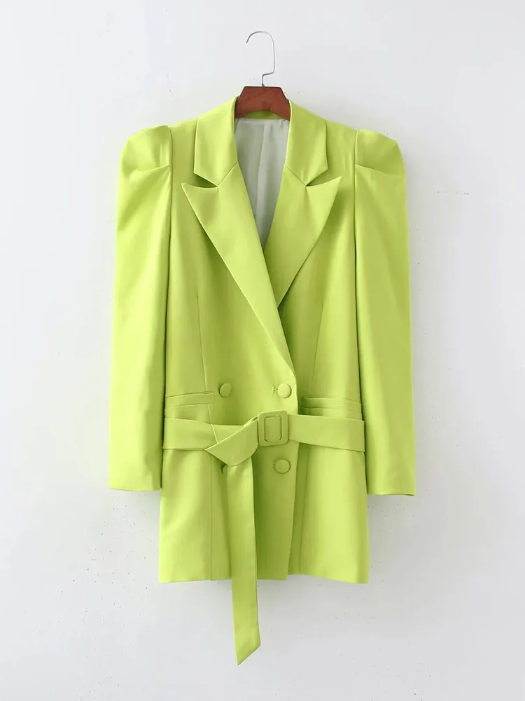 Женский блейзер 2021, модная зеленая двубортная однотонная женская куртка с длинным рукавом, винтажное элегантное женское пальто для офиса
Женский блейзер 2021, модная зеленая двубортная однотонная женская куртка с длинным рукавом, винтажное элегантное женское пальто для офиса