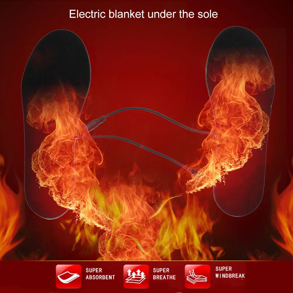 Hot Selling 1 Pair Electric Heated Shoe Insoles Foot Warmer Feet Heater for Boot Winter Outdoor -B5
Hot Selling 1 Pair Electric Heated Shoe Insoles Foot Warmer Feet Heater for Boot Winter Outdoor -B5
