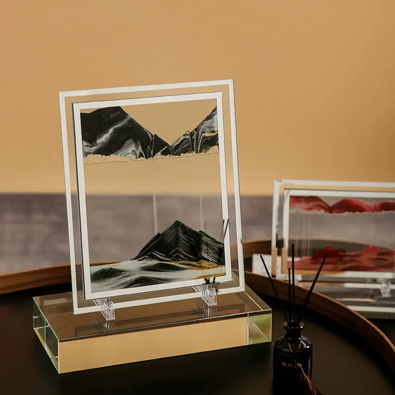 Ornaments Moving sand painting Creative decorations for living room and study Glass hourglass Birthday gifts Desktop painting
Ornaments Moving sand painting Creative decorations for living room and study Glass hourglass Birthday gifts Desktop painting