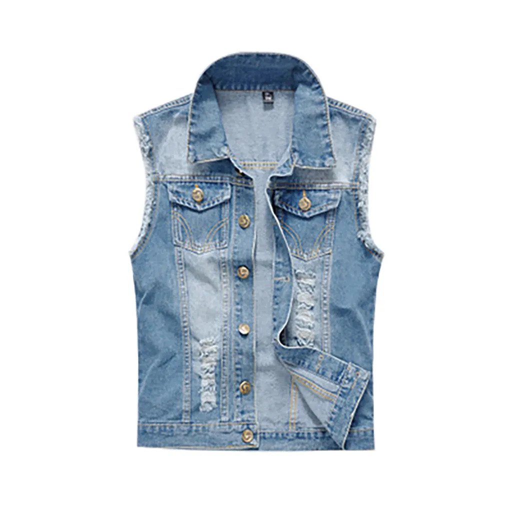 2020 Ripped Jean Jacket Men's Denim Vest Hip Hop Jean Coats Waistcoat Men Cowboy Brand Sleeveless Jacket Male Tank Plus Size 6XL
2020 Ripped Jean Jacket Men's Denim Vest Hip Hop Jean Coats Waistcoat Men Cowboy Brand Sleeveless Jacket Male Tank Plus Size 6XL