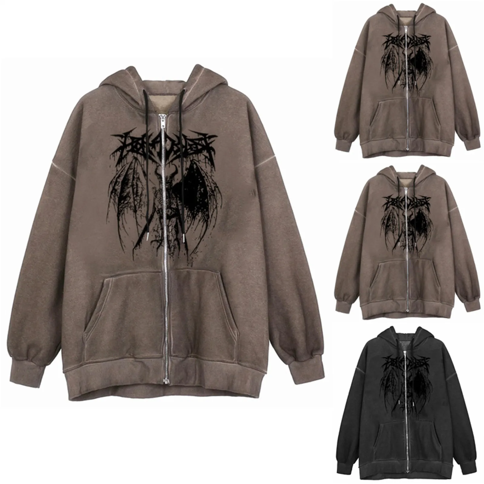 Harajuku Zipper Oversized Hoodies Punk Women Angel Print Jacket Coat Autumn Winter Women Hip Hop Streetwear Hooded Sweatshirt
Harajuku Zipper Oversized Hoodies Punk Women Angel Print Jacket Coat Autumn Winter Women Hip Hop Streetwear Hooded Sweatshirt