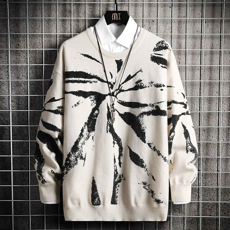 GlacialWhale Mens Knitted Sweater Men 2021 Winter Printed Sweaters Pullover Jumper Harajuku Korean Oversized White Sweater Men
GlacialWhale Mens Knitted Sweater Men 2021 Winter Printed Sweaters Pullover Jumper Harajuku Korean Oversized White Sweater Men