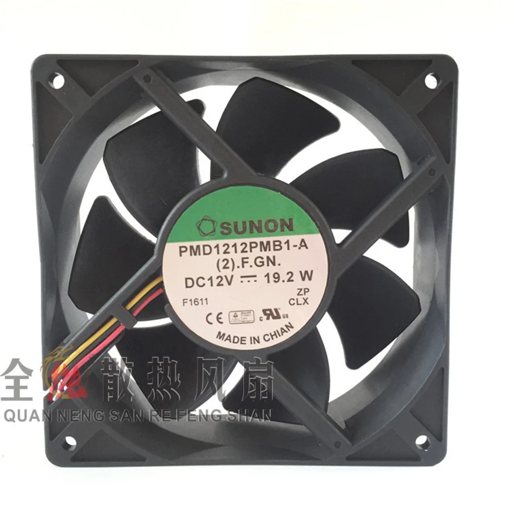 For Sunon DC Fan PMD1212PMB1 12CM 1238 12038 120*120*38MM 12x12x3.8cm 12V 19.2W Cooling fan
For Sunon DC Fan PMD1212PMB1 12CM 1238 12038 120*120*38MM 12x12x3.8cm 12V 19.2W Cooling fan