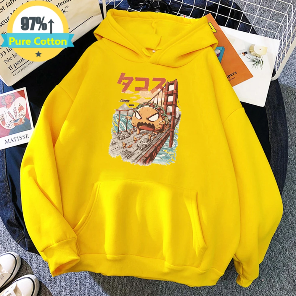 Pure Cotton golden gate giant taco monster Clothes Men Creativity Fleece Hoodie Harajuku Pocket Pullovers Autumn Loose Casual
Pure Cotton golden gate giant taco monster Clothes Men Creativity Fleece Hoodie Harajuku Pocket Pullovers Autumn Loose Casual