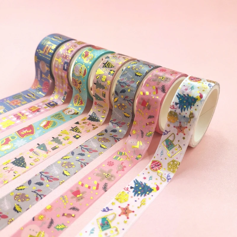 11 Rolls Decorative Bronzing Paper Tapes Adhesive Washi Tapes Christmas Theme Hand Account Decoration Material(3 Sizes)
11 Rolls Decorative Bronzing Paper Tapes Adhesive Washi Tapes Christmas Theme Hand Account Decoration Material(3 Sizes)
