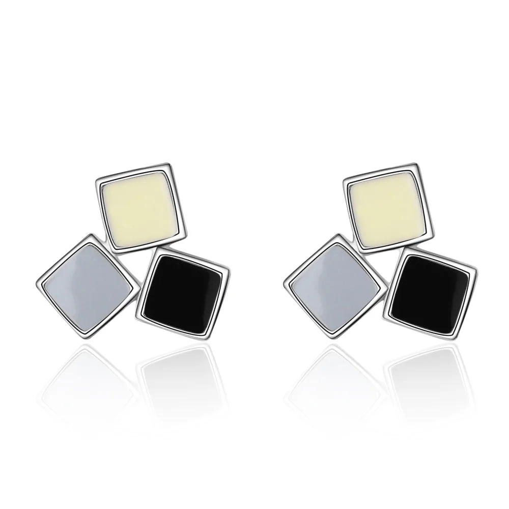 POPACC 925 Sterling Silver Simple Versatile Mixed Color Epoxy Square Earrings For Women boucle d'oreille
POPACC 925 Sterling Silver Simple Versatile Mixed Color Epoxy Square Earrings For Women boucle d'oreille