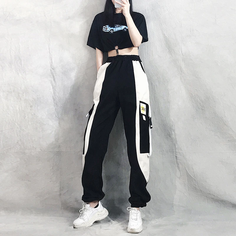 Harajuku Woman Trousers Elastics High Waist Pants 2020 New Autumn Vintage Splice Patchwork Joggers Sweatpants
Harajuku Woman Trousers Elastics High Waist Pants 2020 New Autumn Vintage Splice Patchwork Joggers Sweatpants