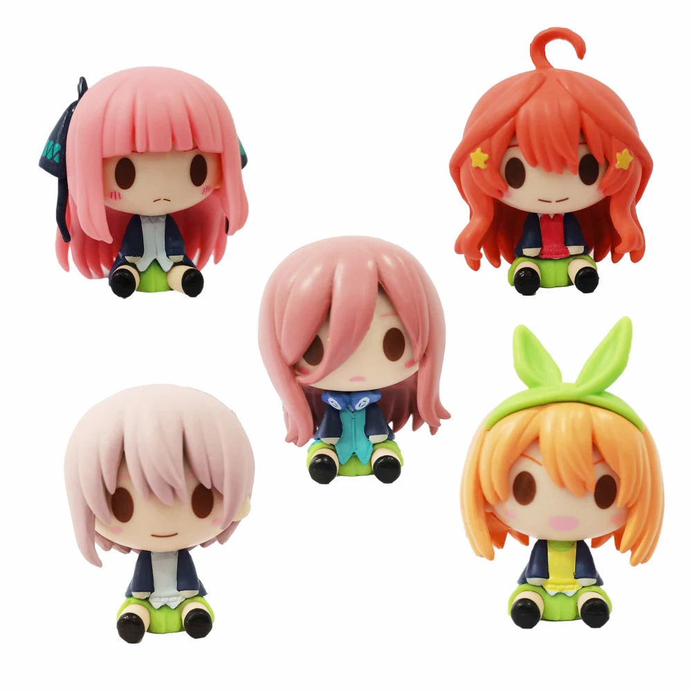 5 Pcs Set Anime The Quintessential Quintuplets Girls Q Version Pvc Action Figures Toys Collectible Model Decor Gifts
5 Pcs Set Anime The Quintessential Quintuplets Girls Q Version Pvc Action Figures Toys Collectible Model Decor Gifts