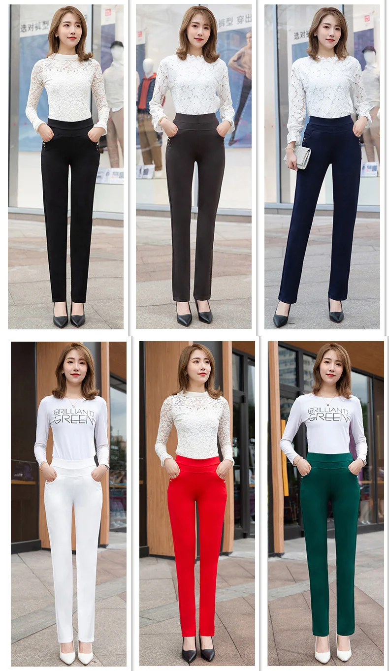 2021 New Women Autumn Winter Trousers Big size Loose Plus velvet Elastic Waist Pants Black Female Ankle-length Trousers L-5XL
2021 New Women Autumn Winter Trousers Big size Loose Plus velvet Elastic Waist Pants Black Female Ankle-length Trousers L-5XL