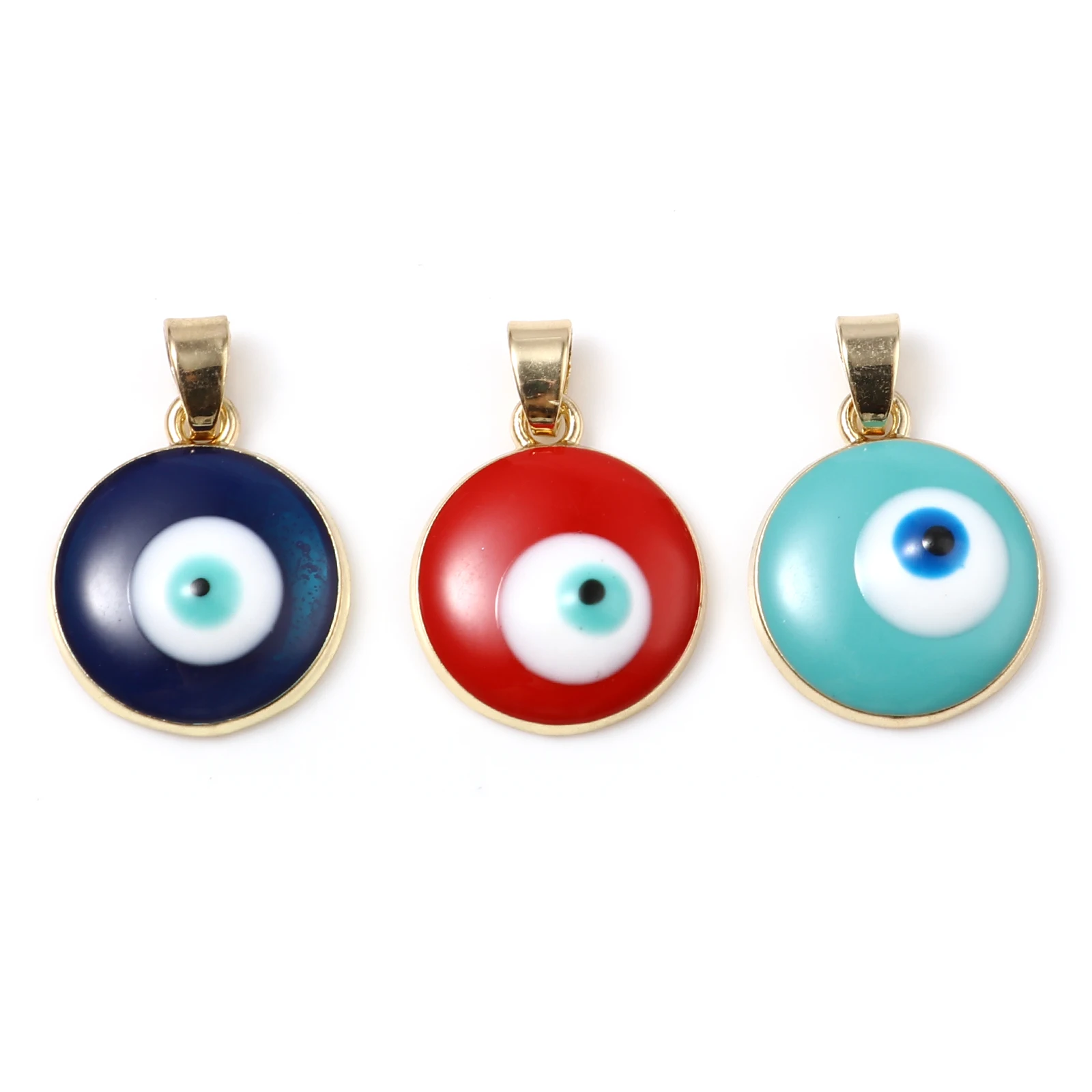 Religious Charms Round Gold Color Metal Multicolor Eye Enamel Pendants DIY Making Necklace Jewelry Findings 24mm x 16mm,2PCs
Religious Charms Round Gold Color Metal Multicolor Eye Enamel Pendants DIY Making Necklace Jewelry Findings 24mm x 16mm,2PCs