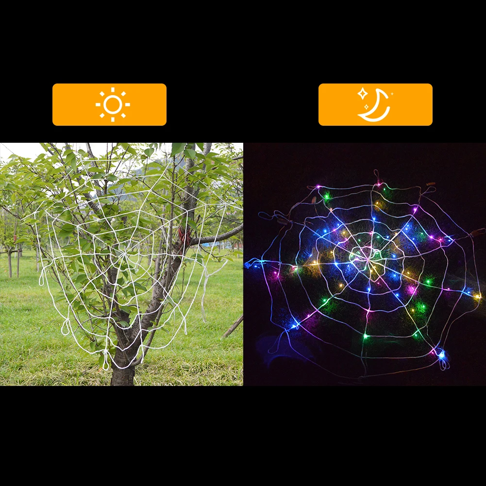 LED Halloween Spider Web Creative Halloween Prop Lighting LED Lights Halloween Party DIY Decorations for Haunted House
LED Halloween Spider Web Creative Halloween Prop Lighting LED Lights Halloween Party DIY Decorations for Haunted House