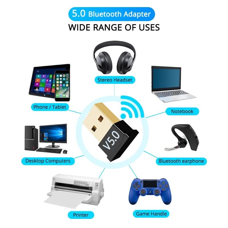 Wireless USB Bluetooth 5.0 4.0 Adapter Transmitter Music Receiver MINI BT5.0 Dongle Audio Adapter for Computer PC Laptop Tablet
Wireless USB Bluetooth 5.0 4.0 Adapter Transmitter Music Receiver MINI BT5.0 Dongle Audio Adapter for Computer PC Laptop Tablet