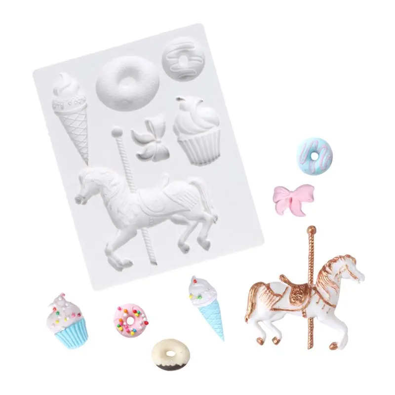 Carousel Silicone Cake Fondant Chocolate Mold Cupcake Cookie Muffin Mould Decor
Carousel Silicone Cake Fondant Chocolate Mold Cupcake Cookie Muffin Mould Decor