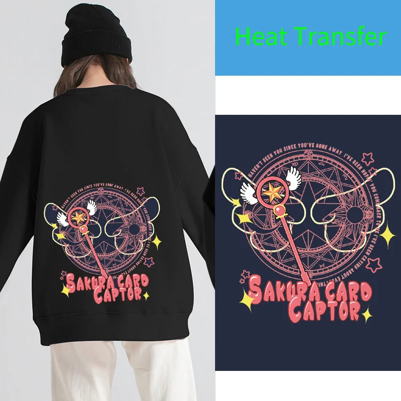 Large pink fairy magic wand wings heat transfer popular anime badge patch applique for girls’ T-shirt decoration
Large pink fairy magic wand wings heat transfer popular anime badge patch applique for girls’ T-shirt decoration