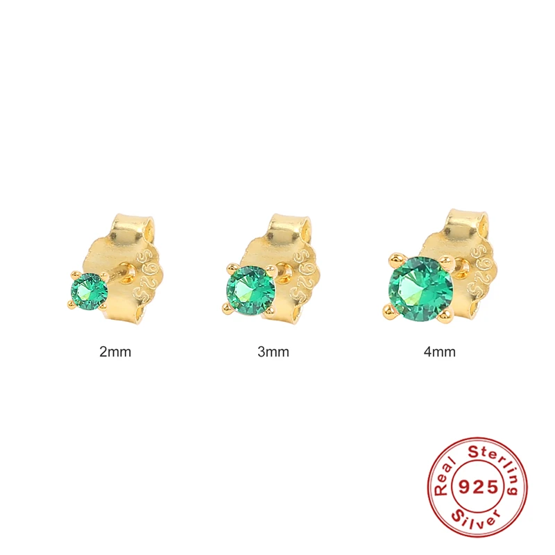 AIDE 2/3/4mm Mini Crystal Pierced Earrings For Women 925 Sterling Silver Jewelry Gold Colorful Zircon Stud Earrings Pendientes
AIDE 2/3/4mm Mini Crystal Pierced Earrings For Women 925 Sterling Silver Jewelry Gold Colorful Zircon Stud Earrings Pendientes