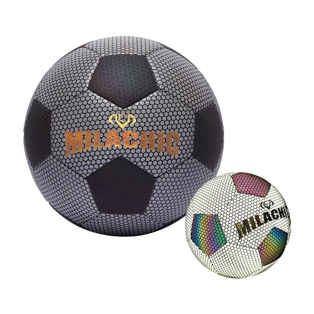 Soccer Ball Light up Football Standard Size 4/5 Football Ball PU Material Glow in the Dark Soccer For Children Football Training
Soccer Ball Light up Football Standard Size 4/5 Football Ball PU Material Glow in the Dark Soccer For Children Football Training