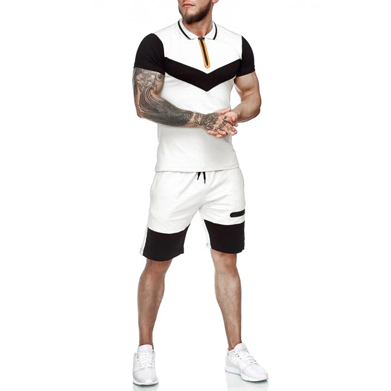 Mens Short Sets Summer Casual Summer Clothing 2 Piece Set Colorblock Track Suits 2021 Male T Shirt+Shorts Cotton Men Tracksuits
Mens Short Sets Summer Casual Summer Clothing 2 Piece Set Colorblock Track Suits 2021 Male T Shirt+Shorts Cotton Men Tracksuits