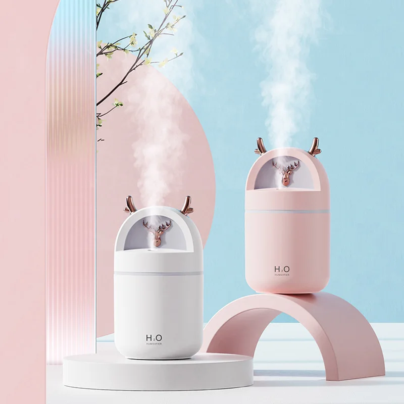 2021 New Gift Cute Deer Humidifier USB Powered Mini Portable Personal Desktop Essential Oil Diffuser Air Humidifier 280ML
2021 New Gift Cute Deer Humidifier USB Powered Mini Portable Personal Desktop Essential Oil Diffuser Air Humidifier 280ML