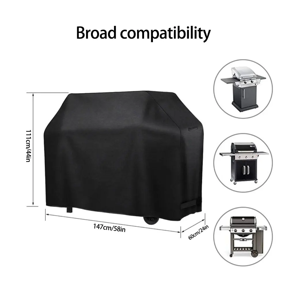 420D Oxford Cloth Outdoor Barbecue Cover Black Oxford Cloth Furniture Dust Cover With Four-corner Buckle Oven Cover Dust Cover
420D Oxford Cloth Outdoor Barbecue Cover Black Oxford Cloth Furniture Dust Cover With Four-corner Buckle Oven Cover Dust Cover