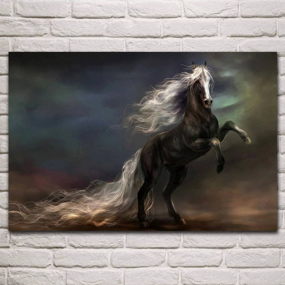 Jumping black horse artistic animal artwork fabric posters on the wall picture home art living room decoration KQ320
Jumping black horse artistic animal artwork fabric posters on the wall picture home art living room decoration KQ320