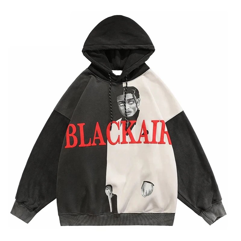 High Street Fleece Hoodies Men Color Block Portrait Letter Print Sweatshirt Vintage Harajuku Hooded Pullover Oversized Autumn
High Street Fleece Hoodies Men Color Block Portrait Letter Print Sweatshirt Vintage Harajuku Hooded Pullover Oversized Autumn