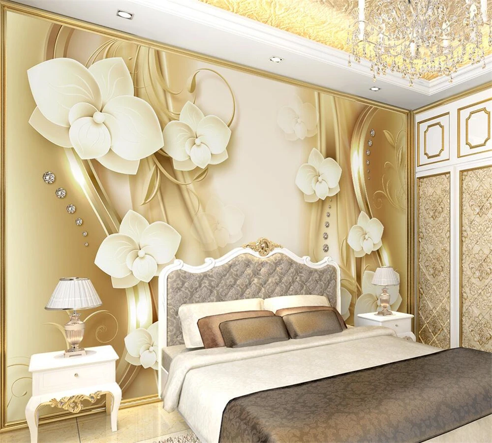 beibehang Custom wallpaper fashion luxury golden European pattern butterfly orchid 3d stereo TV background wall papel de parede
beibehang Custom wallpaper fashion luxury golden European pattern butterfly orchid 3d stereo TV background wall papel de parede