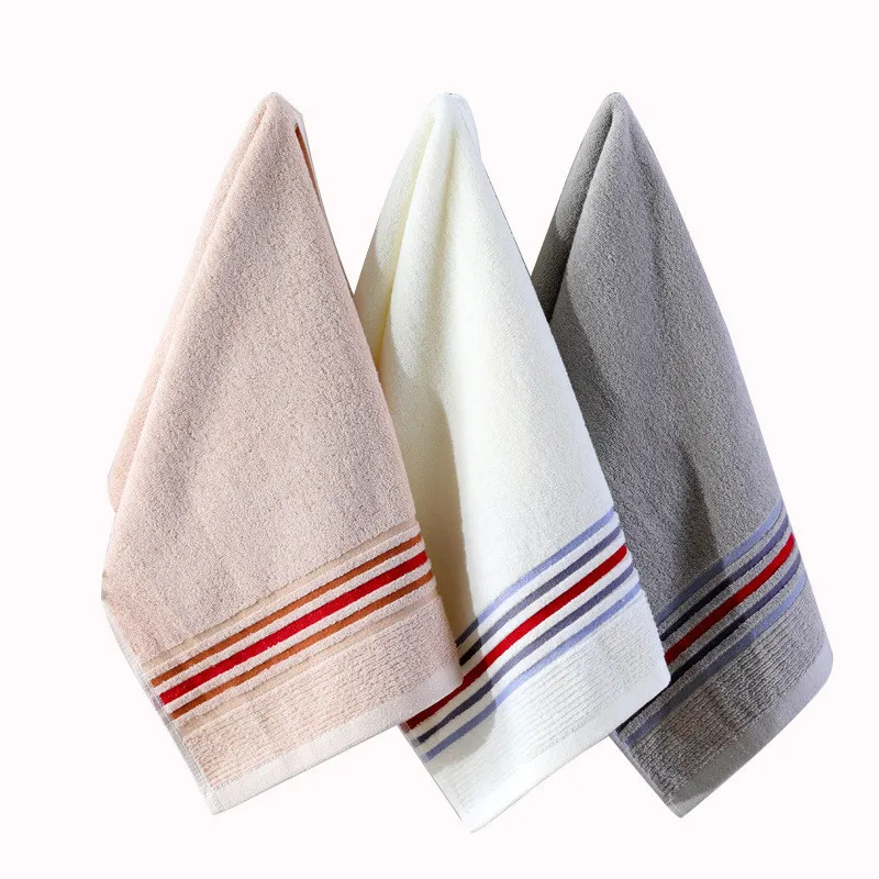 34x76cm Cotton Soft Gift Bathroom for Adults Shower Absorbent Striped Hand Towel Thickened
34x76cm Cotton Soft Gift Bathroom for Adults Shower Absorbent Striped Hand Towel Thickened