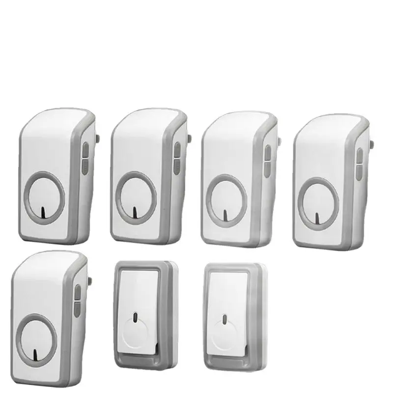 Euro/US Plug Cordless Bell 2 Emitter+5 Receiver Wireless Doorbell Waterproof 380M Door Chime 48 Melodies Digital Signal Ring
Euro/US Plug Cordless Bell 2 Emitter+5 Receiver Wireless Doorbell Waterproof 380M Door Chime 48 Melodies Digital Signal Ring