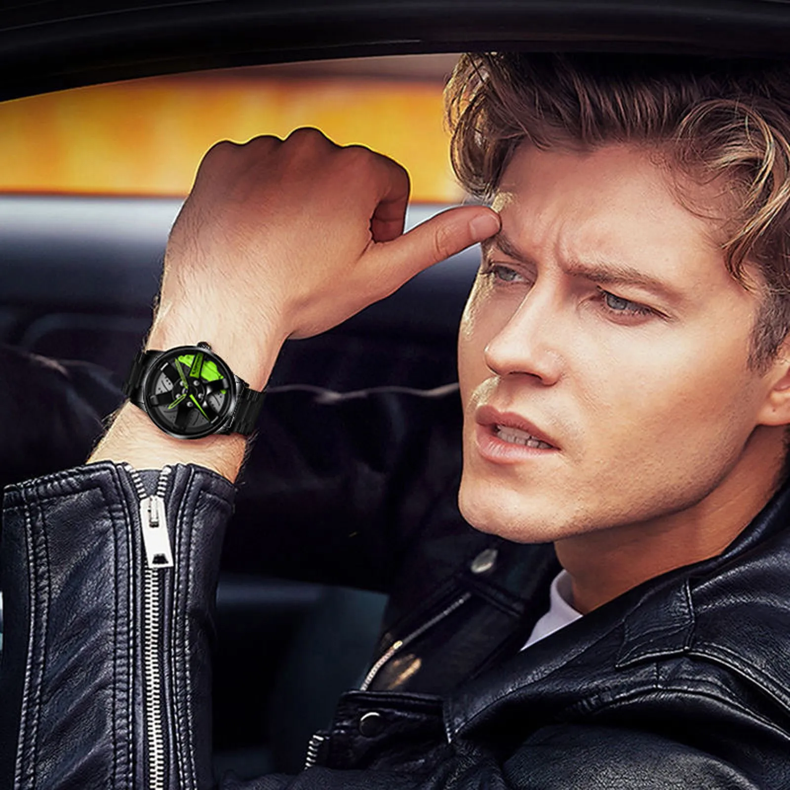 New Men Car Wheel Watch Fashion Sport Watch Quartz Mesh Rim Hub Watch Hot Popular Waterproof Blue-ray Glass Casual Luxury Watch
New Men Car Wheel Watch Fashion Sport Watch Quartz Mesh Rim Hub Watch Hot Popular Waterproof Blue-ray Glass Casual Luxury Watch