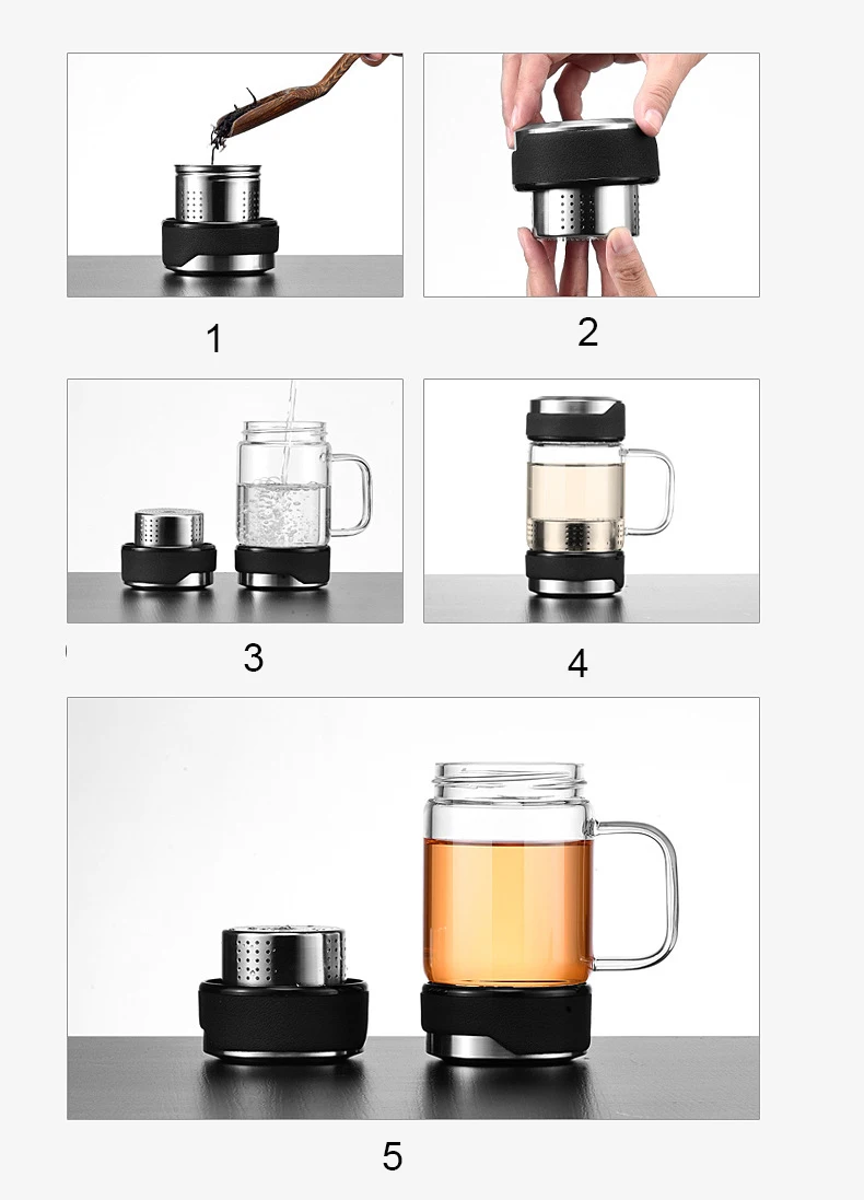 XINCHEN 350ML Glass Tea Water Bottle with Stainless Steel Tea Infuser Filter and Glass handle Tea Water Tumbler Man gift
XINCHEN 350ML Glass Tea Water Bottle with Stainless Steel Tea Infuser Filter and Glass handle Tea Water Tumbler Man gift
