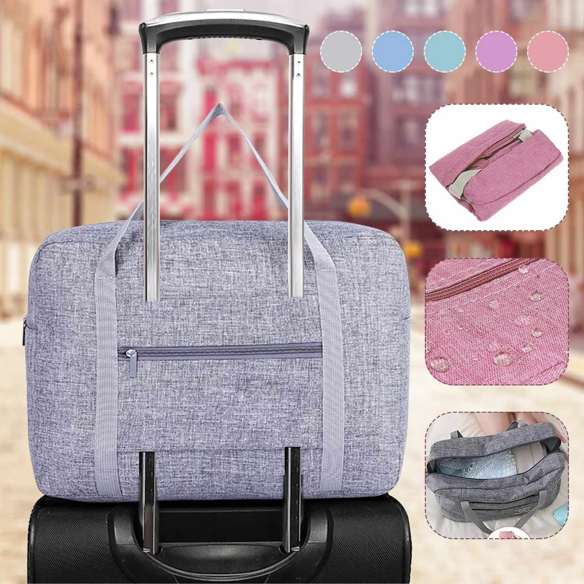 40x30x13cm Storage Bag Large Capacity Foldable Oxford Cloth Travel Luggage Bag Clothes Organizer Tidy Pouch Suitcase Handbag
40x30x13cm Storage Bag Large Capacity Foldable Oxford Cloth Travel Luggage Bag Clothes Organizer Tidy Pouch Suitcase Handbag