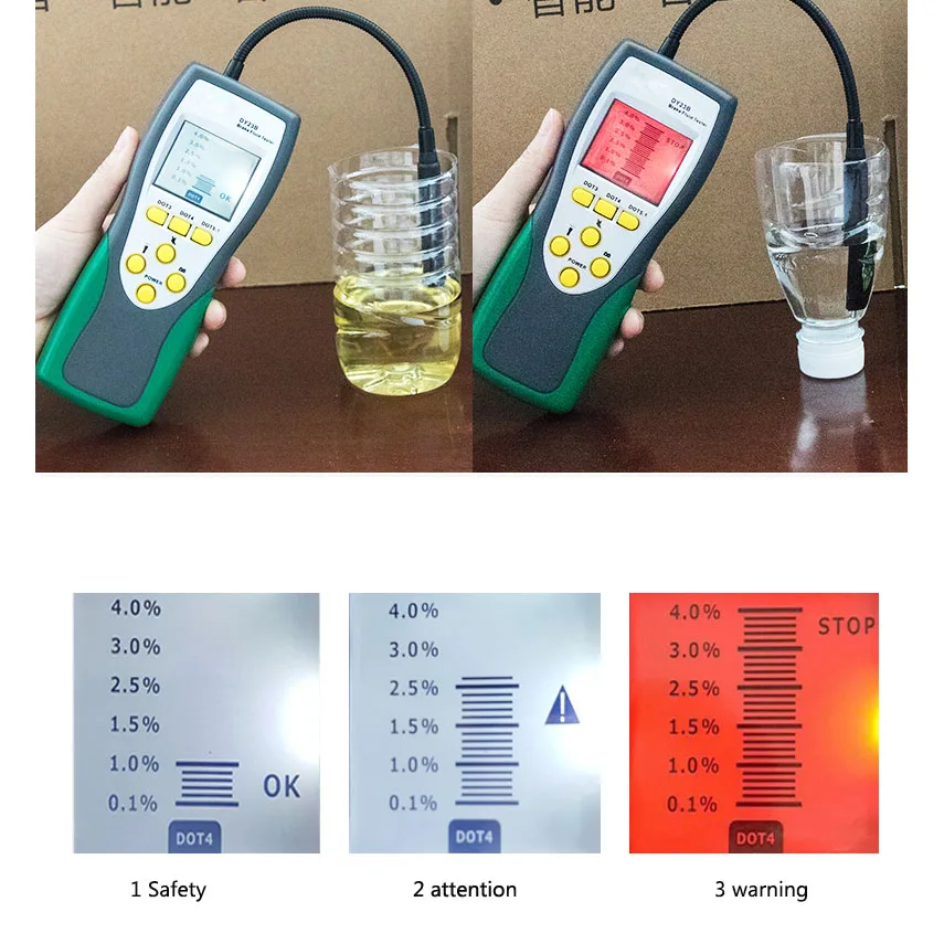 Car Brake Fluid Tester Oil Inspection Goose Neck Detector Sound And Light Double Alarm Dy23 Dy23b For Dot3 Dot4 Dot5
Car Brake Fluid Tester Oil Inspection Goose Neck Detector Sound And Light Double Alarm Dy23 Dy23b For Dot3 Dot4 Dot5