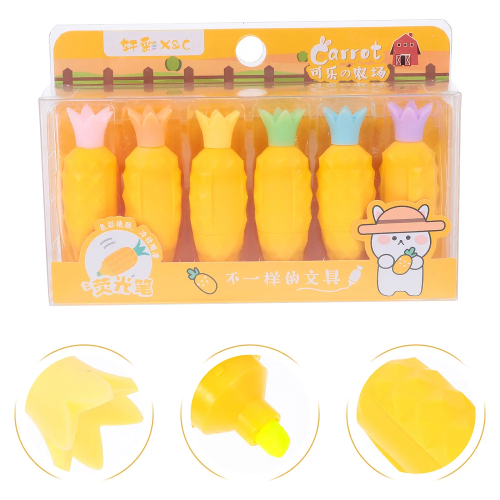 6pcs Creative Fluorescent Marker Pens Adorable Writing Outline Pen Stationery
6pcs Creative Fluorescent Marker Pens Adorable Writing Outline Pen Stationery