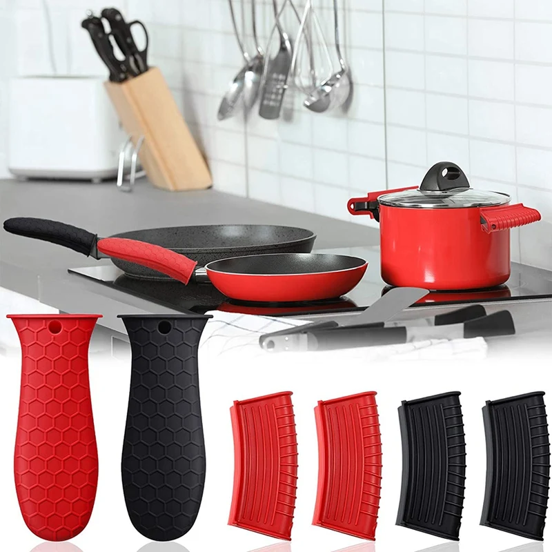 6 Pieces Silicone Hot Handle Holder Cover Set Heat Resistant Pot Handle Sleeve Non Slip Pot Holder Sleeves
6 Pieces Silicone Hot Handle Holder Cover Set Heat Resistant Pot Handle Sleeve Non Slip Pot Holder Sleeves