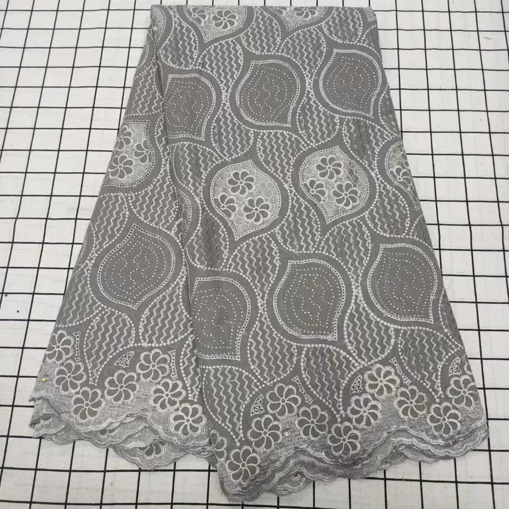 Gray African Cotton Lace Fabrics Women Swiss Voile Cloth For Sewing Dress TYC19 (5Yards/Lot)
Gray African Cotton Lace Fabrics Women Swiss Voile Cloth For Sewing Dress TYC19 (5Yards/Lot)