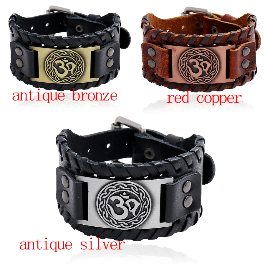 Viking Bracelet Mens Jewelry Alloy Charms Wide Leather Bracelet Men Punk Braided Rope Cuff Bangle Male Wristband Gift Birthday
Viking Bracelet Mens Jewelry Alloy Charms Wide Leather Bracelet Men Punk Braided Rope Cuff Bangle Male Wristband Gift Birthday