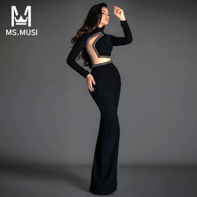 MSMUSI 2022 New Fashion Women Autumn Sexy Hollow Out Mesh See Through Long Sleeve Bodycon Maxi Dress Club Party Gown Long Dress
MSMUSI 2022 New Fashion Women Autumn Sexy Hollow Out Mesh See Through Long Sleeve Bodycon Maxi Dress Club Party Gown Long Dress