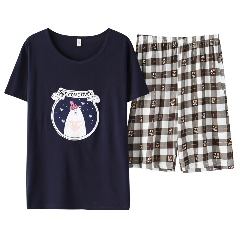 Newest Men's 100%Cotton Pajamas Cute Sleepwear Pajama Sets Casual Sleep&Lounge Pyjamas Plus Size L-3XL Outwear Suits Fashion 
Newest Men's 100%Cotton Pajamas Cute Sleepwear Pajama Sets Casual Sleep&Lounge Pyjamas Plus Size L-3XL Outwear Suits Fashion