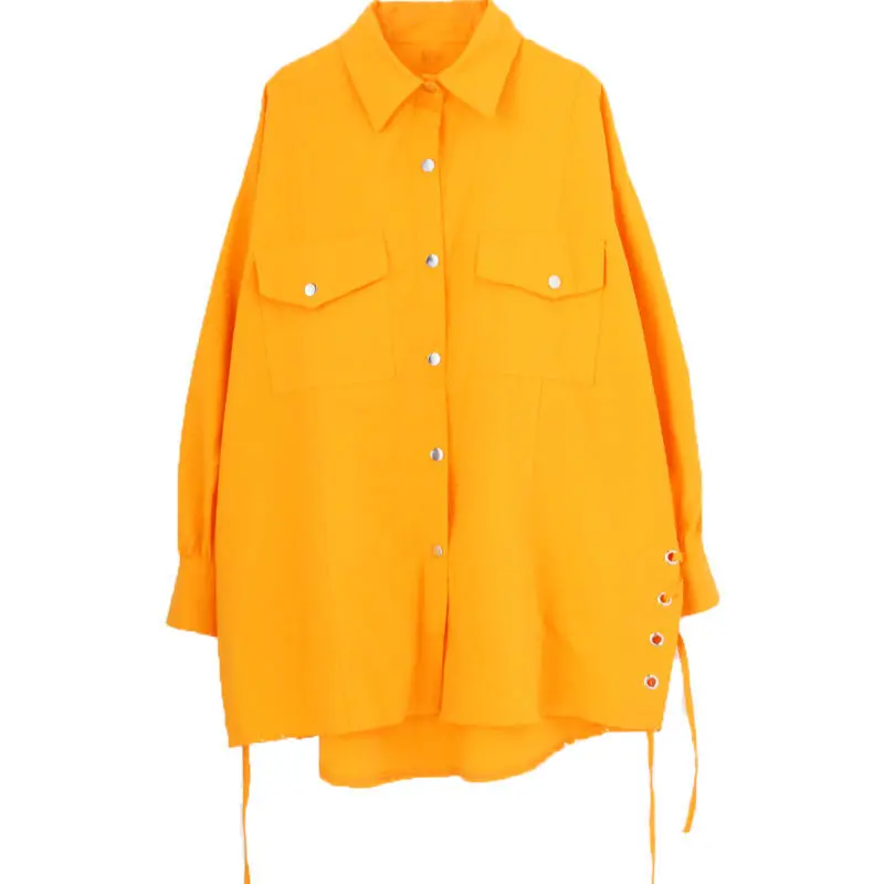 2021 Spring And Autumn New Outer Wear All-Match Orange Design Shirt Women Loose Retro Hong Kong Style Jacket Tops Harajuku
2021 Spring And Autumn New Outer Wear All-Match Orange Design Shirt Women Loose Retro Hong Kong Style Jacket Tops Harajuku