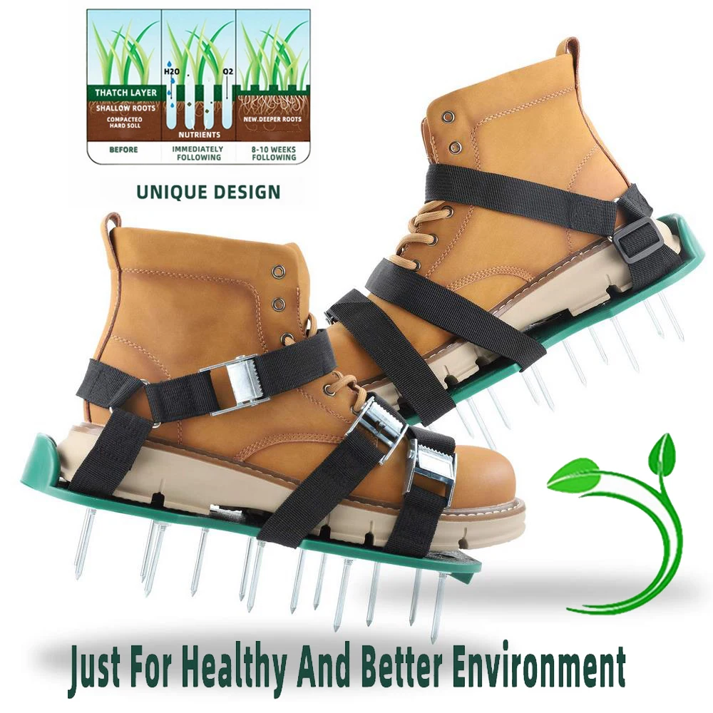 1 Pair Grass Spiked Garden Ripper Gardening Walking Revitalizing Lawn Aerobic Shoes Yard Garden Loose Soil Tools Manual Ripper
1 Pair Grass Spiked Garden Ripper Gardening Walking Revitalizing Lawn Aerobic Shoes Yard Garden Loose Soil Tools Manual Ripper