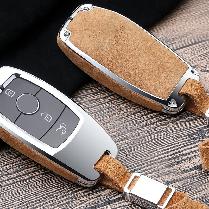 Zinc Alloy And Leather Car Key Cover Case Holder Protector For Mercedes Benz 2017 E Class W213 2018 SLC SLK E200 E260 E300 E320
Zinc Alloy And Leather Car Key Cover Case Holder Protector For Mercedes Benz 2017 E Class W213 2018 SLC SLK E200 E260 E300 E320