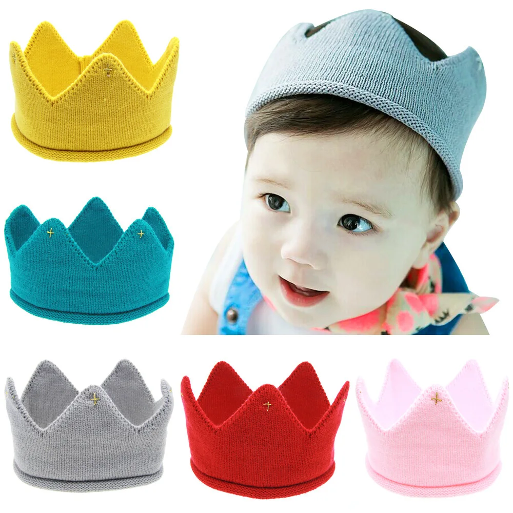 Girl Birthday Party Knitted Crown Headband Beanie Cap Hat Baby Boy Birthday Hat Toddler Knit Crochet Warm Beanie Cap
Girl Birthday Party Knitted Crown Headband Beanie Cap Hat Baby Boy Birthday Hat Toddler Knit Crochet Warm Beanie Cap