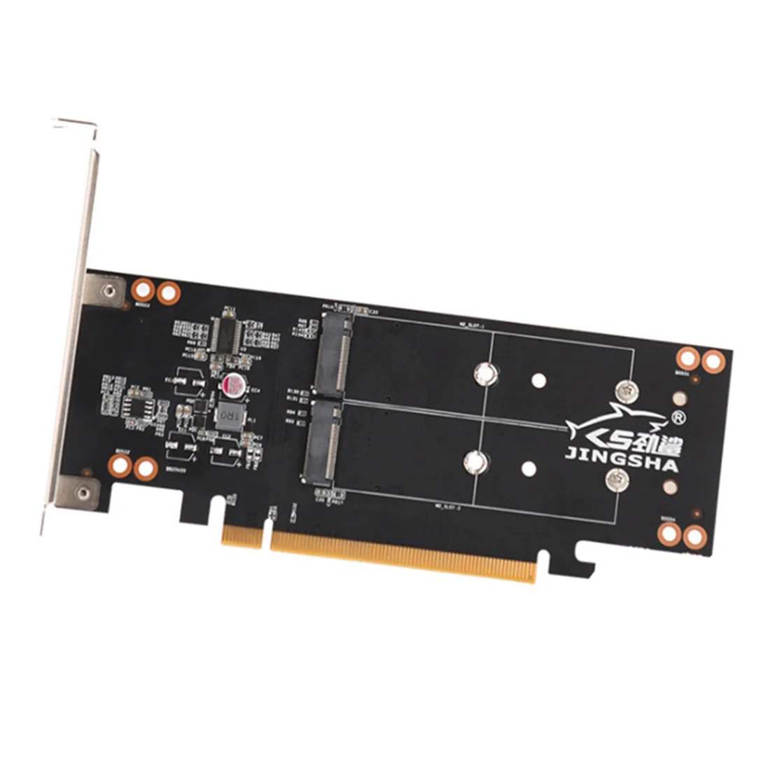 JINGSHA iHyper PCI-E 16X к M.2 M-Key четырехдисковая карта расширения массив карта PCIE сигнал сплит VROC RAID карта для NVME 4 дисков SSD
JINGSHA iHyper PCI-E 16X к M.2 M-Key четырехдисковая карта расширения массив карта PCIE сигнал сплит VROC RAID карта для NVME 4 дисков SSD