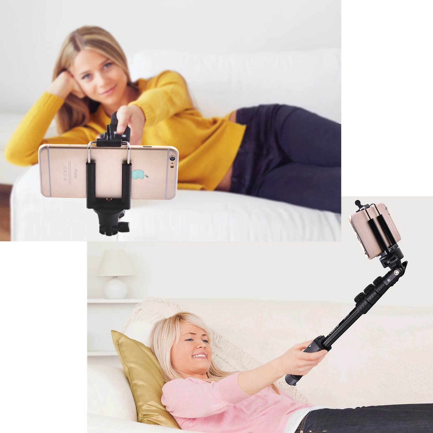 fosoto 4 In1 Bluetooth Wireless Selfie Stick Tripod Foldable & Monopods Universal for Smartphones for Gopro and Sports Action
fosoto 4 In1 Bluetooth Wireless Selfie Stick Tripod Foldable & Monopods Universal for Smartphones for Gopro and Sports Action