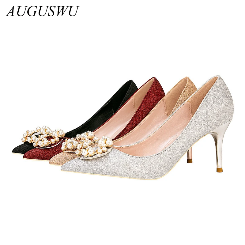 2020/Новинка; Женские туфли-лодочки стразы на высоком каблуке; Женская обувь; Туфли с острым носком на высоком каблуке со стразами и жемчугом; ... 
2020/Новинка; Женские туфли-лодочки стразы на высоком каблуке; Женская обувь; Туфли с острым носком на высоком каблуке со стразами и жемчугом; ...