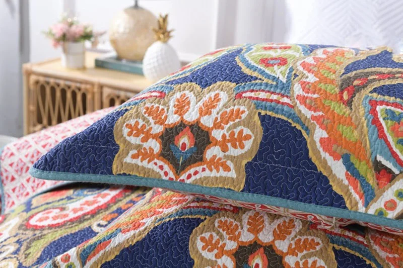 CHAUSUB Cotton Quilt Set 3pcs Print Bedspread With 2 Pillowcase Bed Cover Queen Size Summer Blanket Coverlet
CHAUSUB Cotton Quilt Set 3pcs Print Bedspread With 2 Pillowcase Bed Cover Queen Size Summer Blanket Coverlet