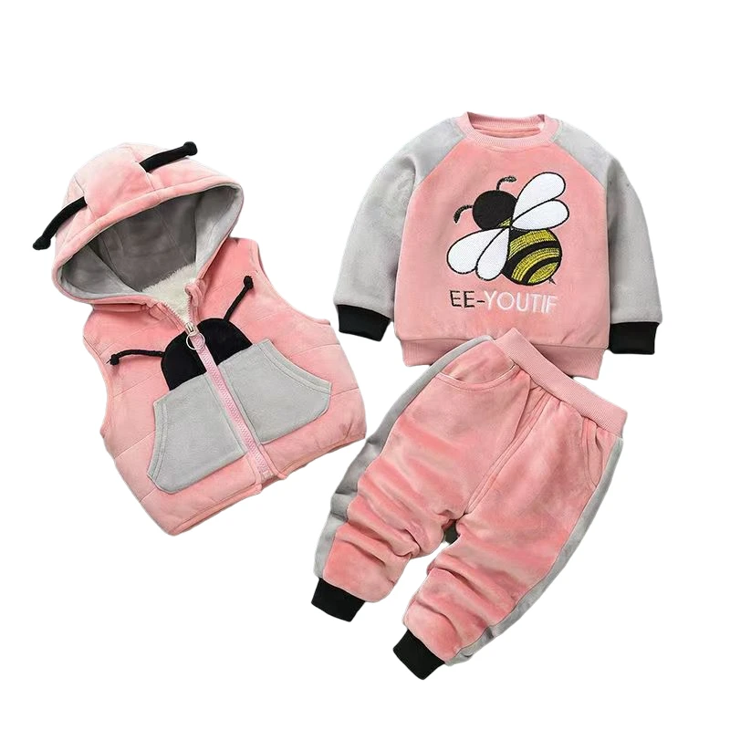 Winter Children's Boys Girls Clothing Set Thicken Children Hooded Jacket Vest Pants 3PCS Outfits Kids Toddler Warm Costume Suit
Winter Children's Boys Girls Clothing Set Thicken Children Hooded Jacket Vest Pants 3PCS Outfits Kids Toddler Warm Costume Suit