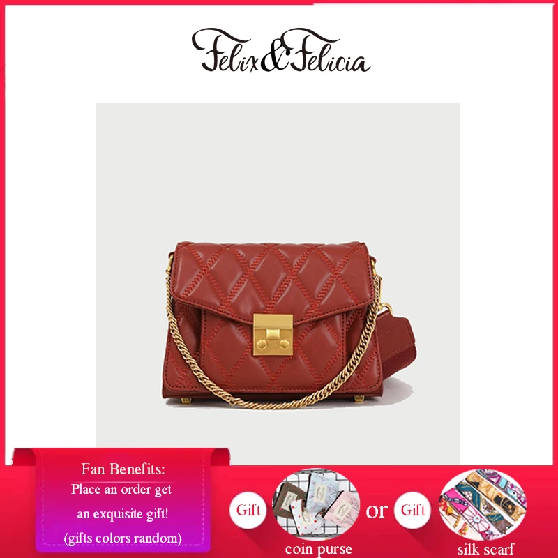 FELIX & FELICIA Fashion Women Shoulder Bags Brand Ladies Luxury Genuine Leather Crossbody Design Square Retro Flap Messenger Bag 
FELIX & FELICIA Fashion Women Shoulder Bags Brand Ladies Luxury Genuine Leather Crossbody Design Square Retro Flap Messenger Bag
