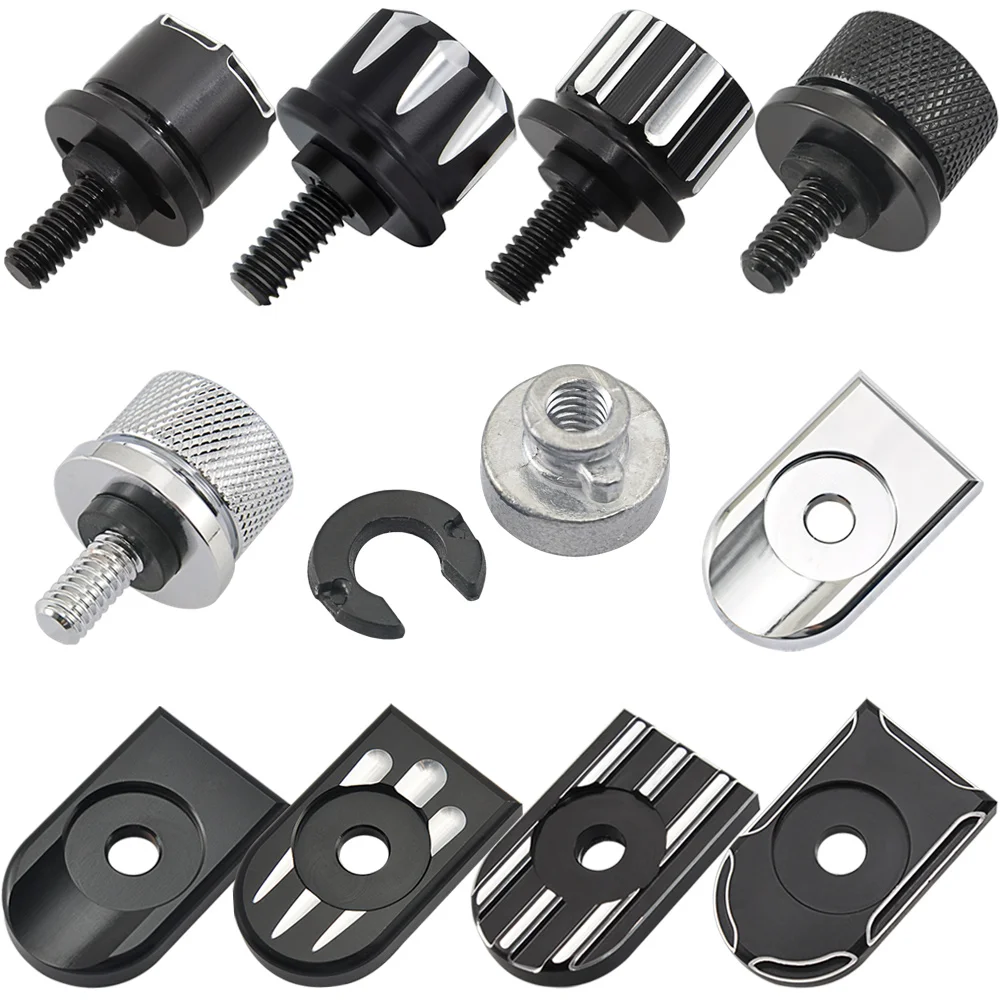 Moto Billet Aluminum Rear Fender Seat Bolt Screw Nut Tab Hardware Kit Mount Knob Cover For Harley Motorbikes '96-'19 Universal
Moto Billet Aluminum Rear Fender Seat Bolt Screw Nut Tab Hardware Kit Mount Knob Cover For Harley Motorbikes '96-'19 Universal