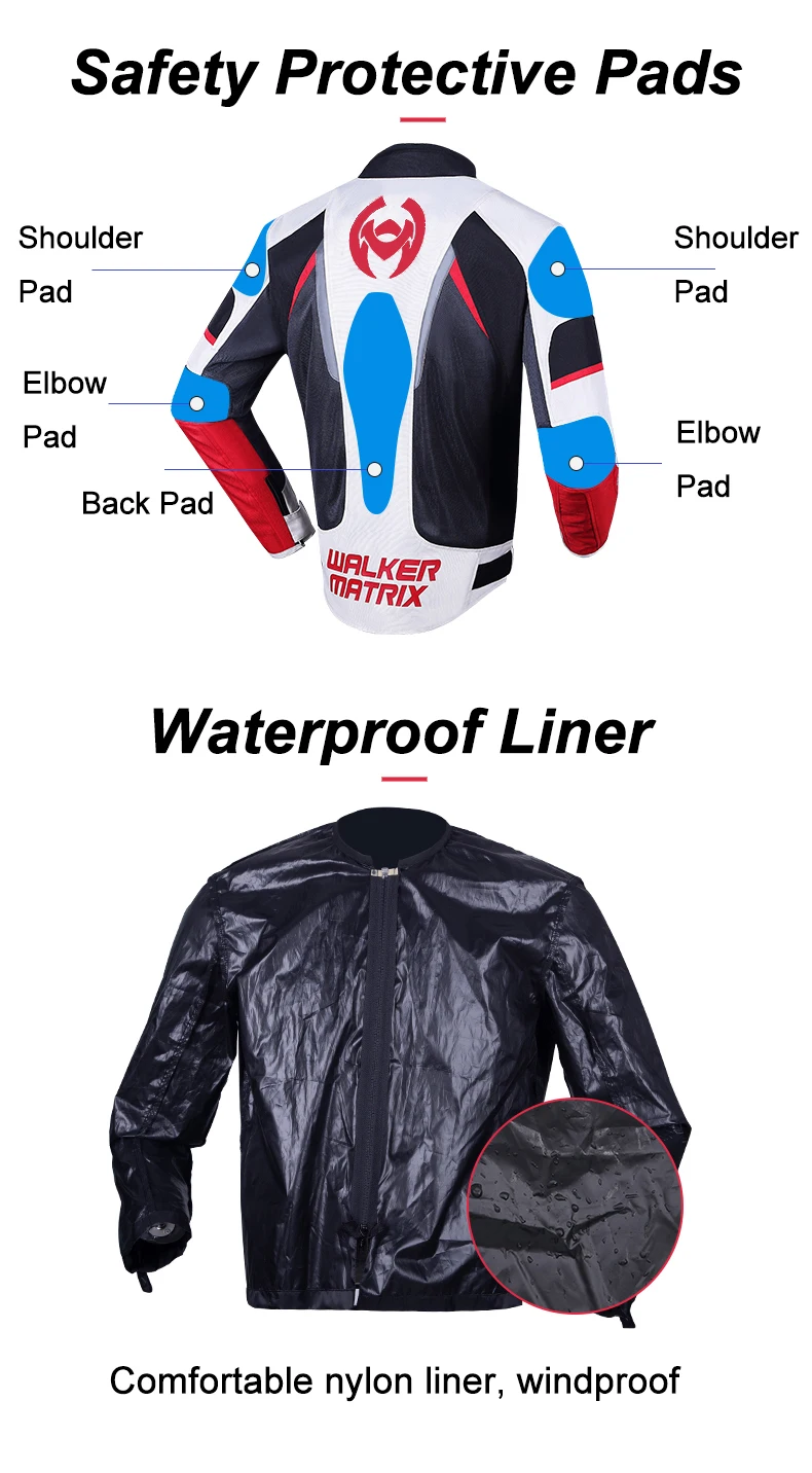 Motorcycle Summer Jacket Breathable Mesh Motorbike Jacket Waterproof Cycling Bicycle Moto Coat Reflective Motorcycle Clothing
Motorcycle Summer Jacket Breathable Mesh Motorbike Jacket Waterproof Cycling Bicycle Moto Coat Reflective Motorcycle Clothing